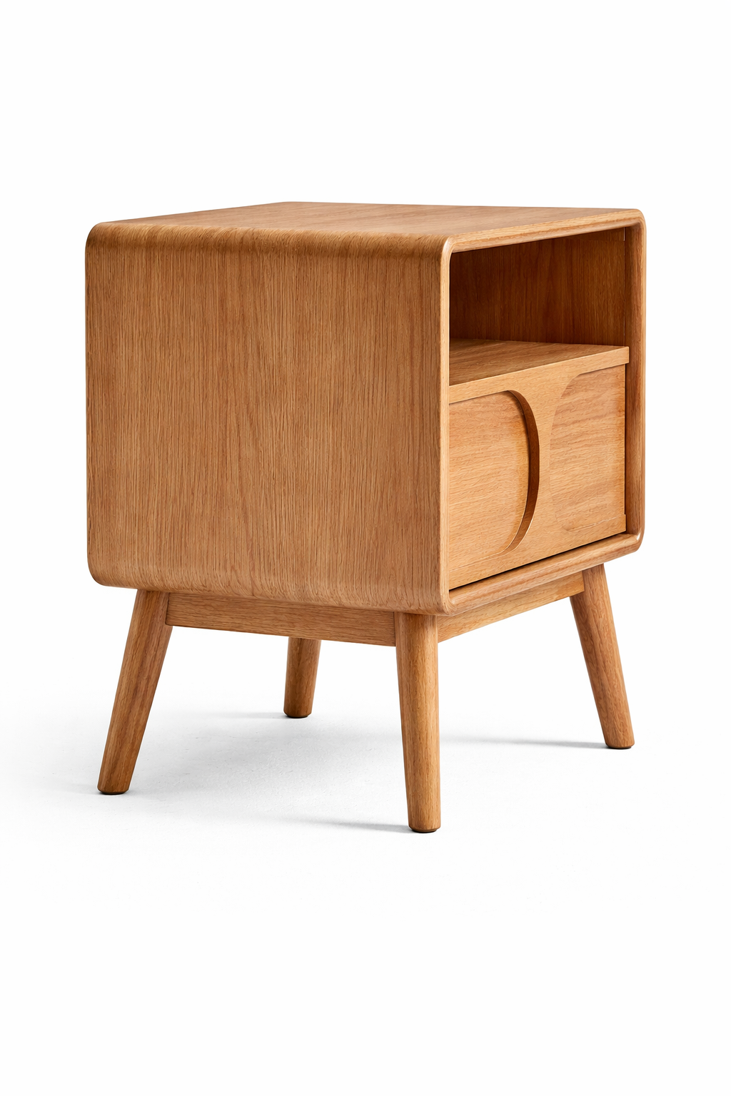 Alvora Wooden Bedside Table