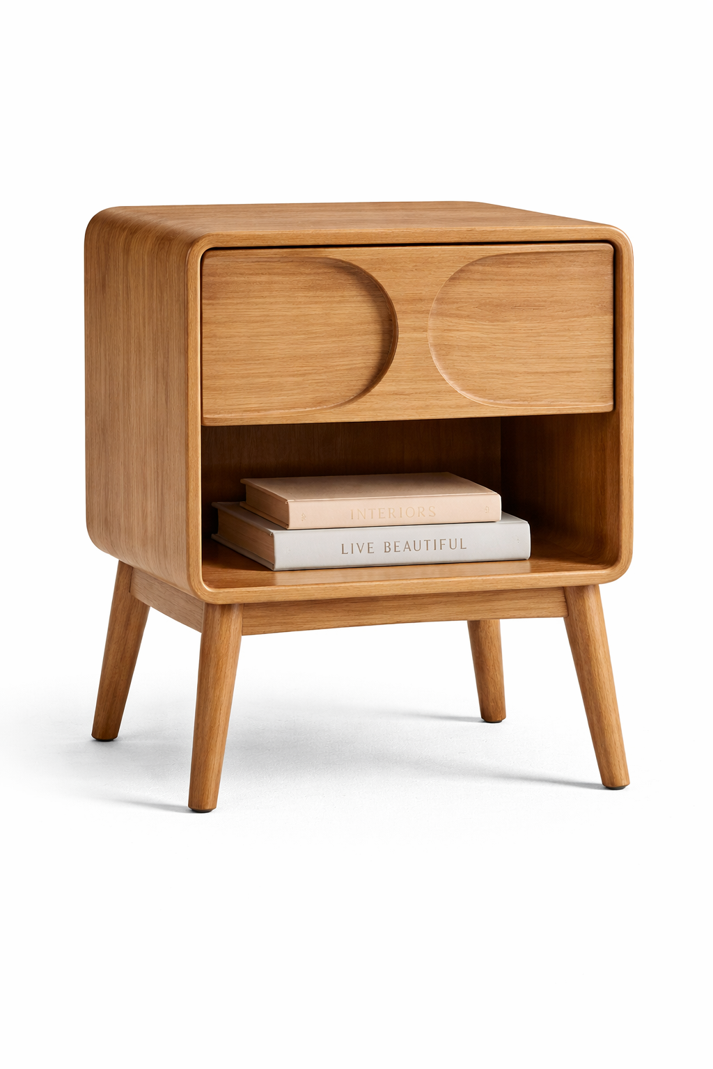 Alvora Wooden Bedside Table
